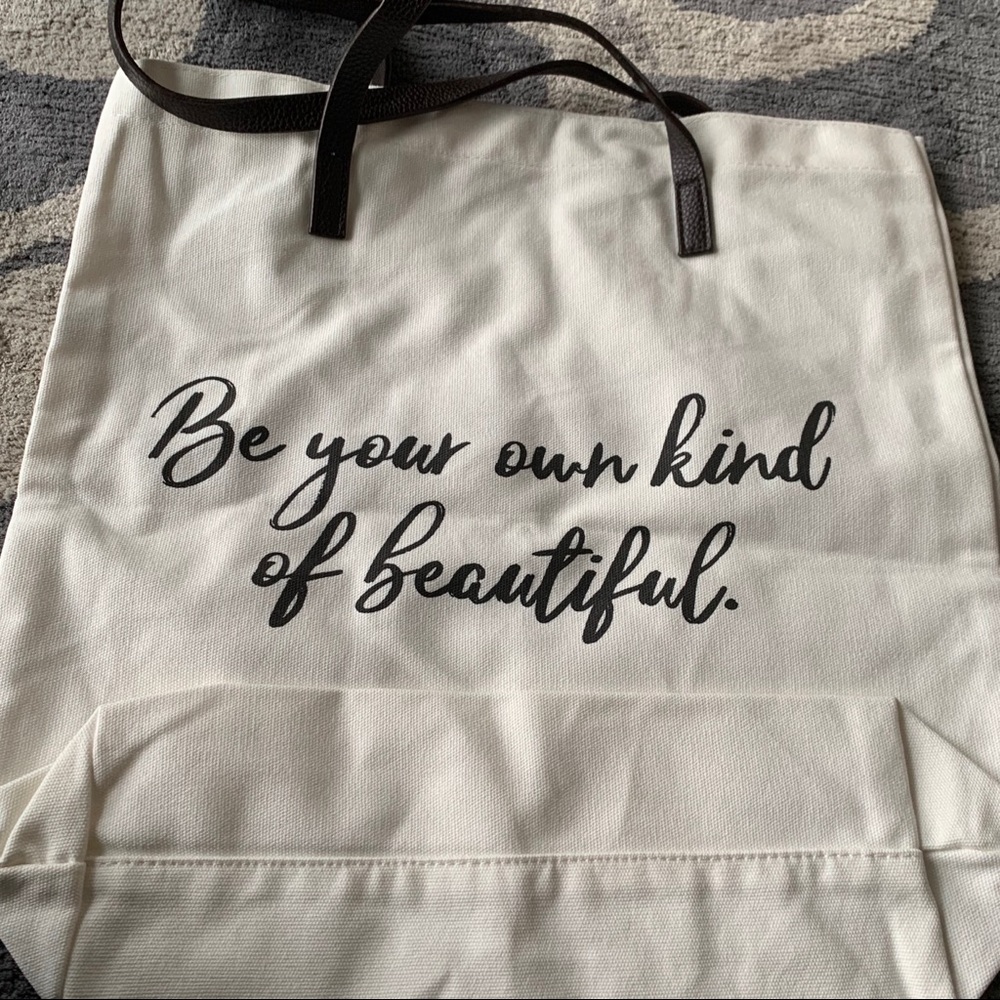 Grace and Lace Canvas Tote Bag - NWT